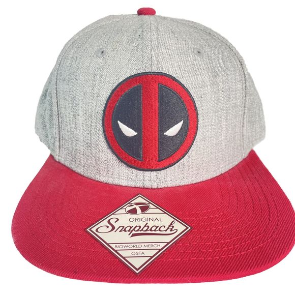 Marvel Other - Marvel Deadpool SnapBack Hat Adjustable Flat Brim Cap With Tag